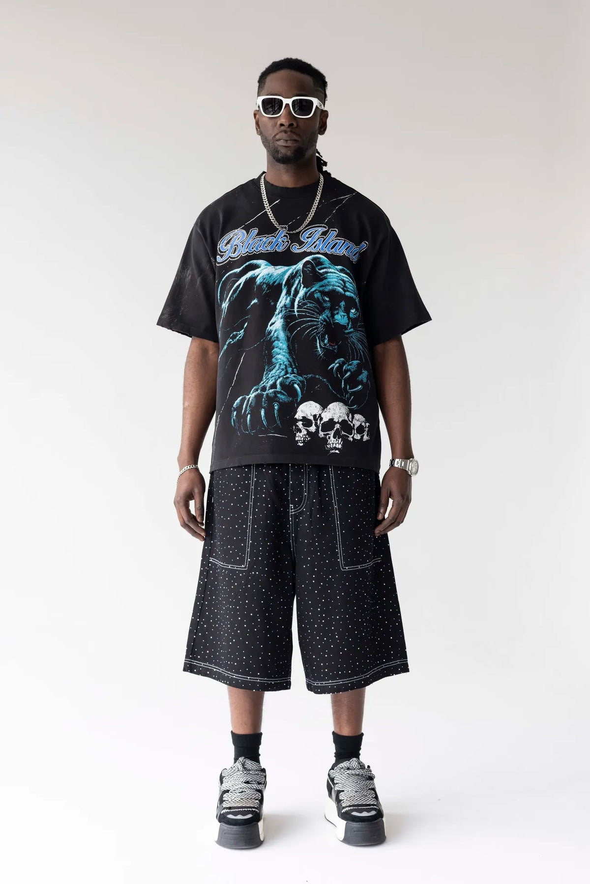 BLACK ISLAND
Panther Graphic Oversized T-Shirt | Black Island