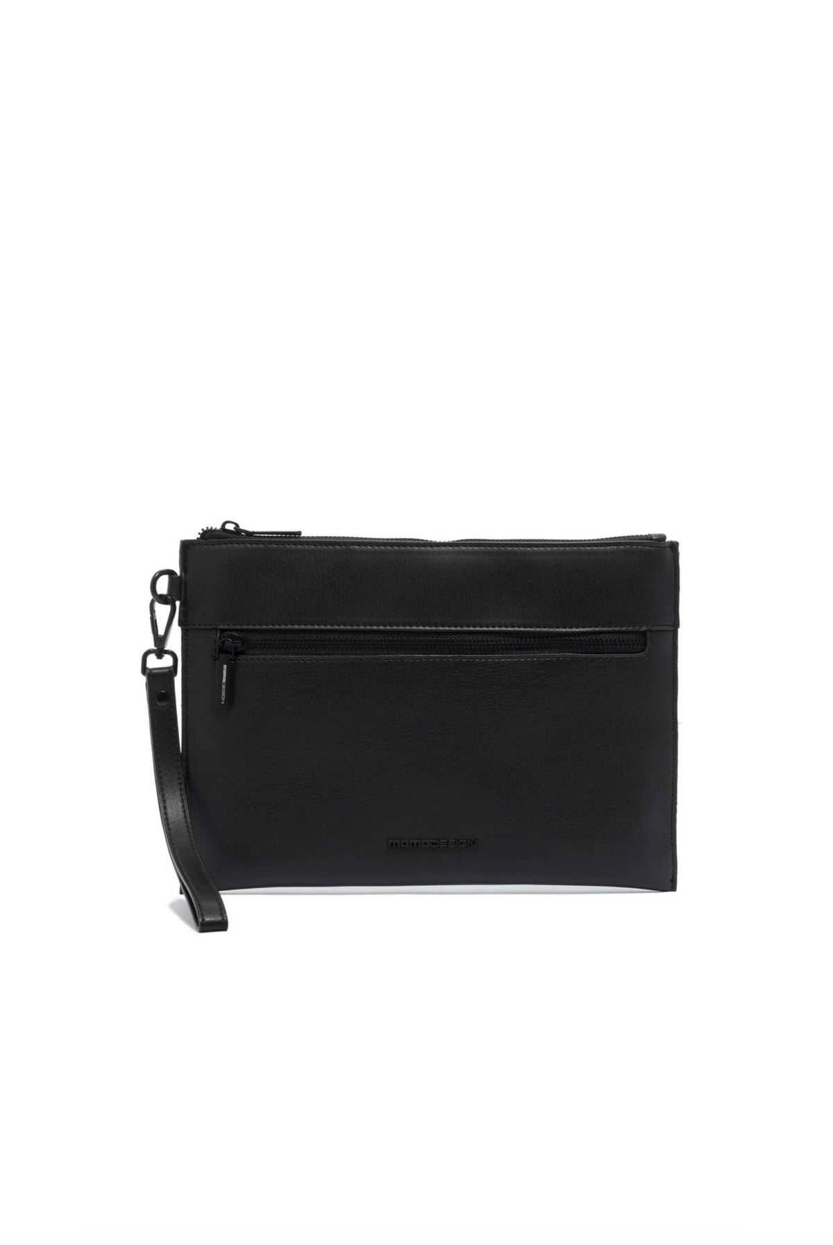 Momodesign pouch business Work nappa grande in nappa nera