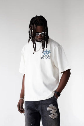 Black Island Triple Cross Oversized T-Shirt