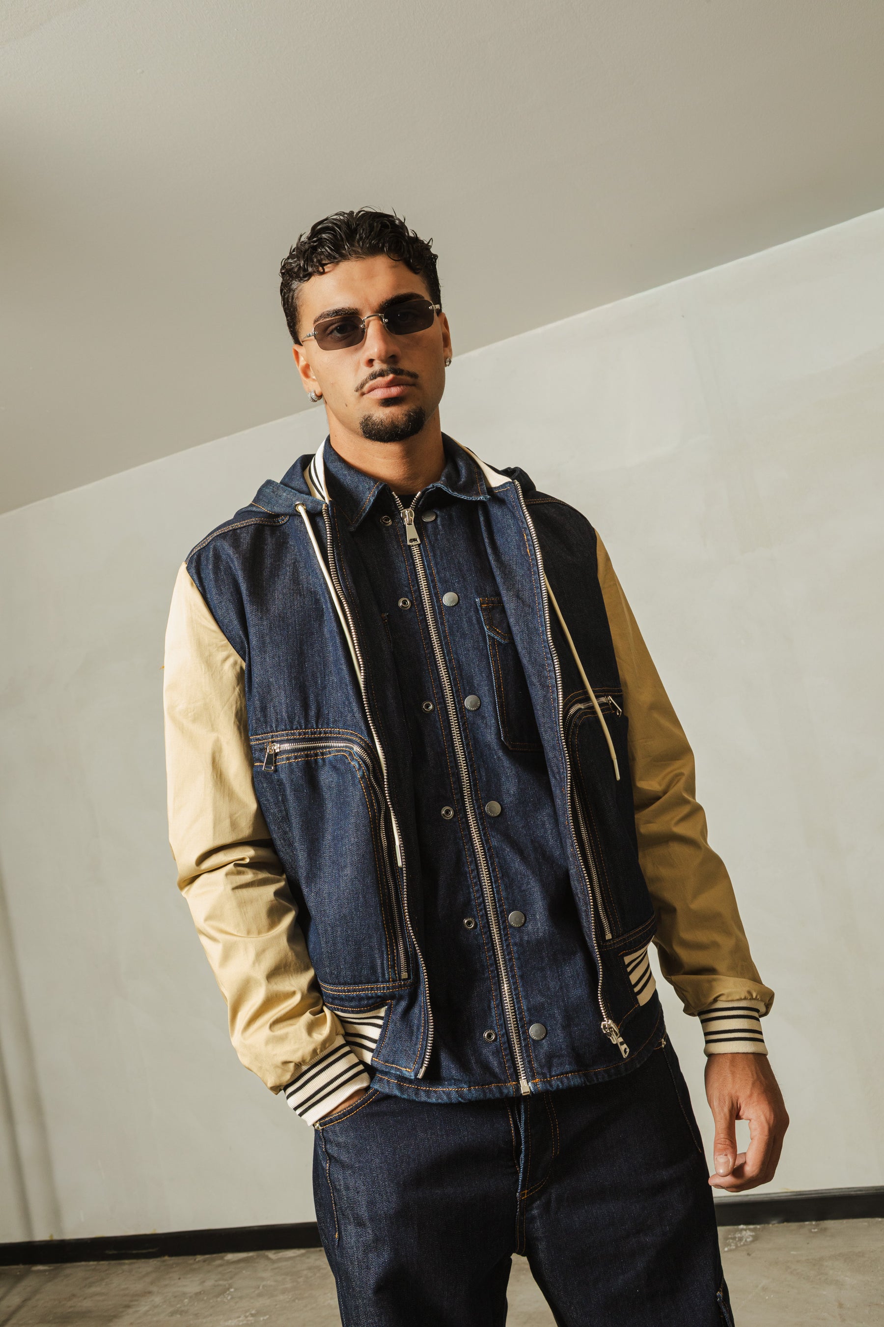 YES LONDON GIUBBINO DENIM XG5271 BLU
