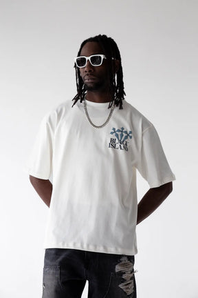 Black Island Triple Cross Oversized T-Shirt
