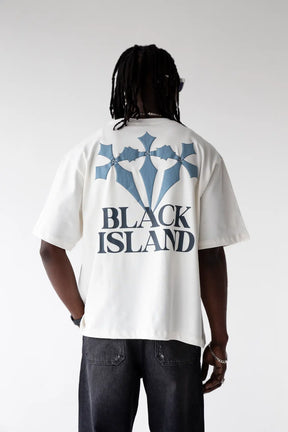 Black Island Triple Cross Oversized T-Shirt
