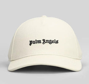 PALM ANGELS CAPPELLO IN COTONE PANNA